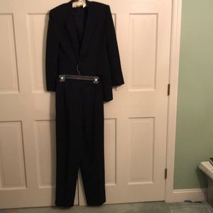 Navy blue suit by Liz Clairborne